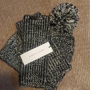 Rebecca Minkoff Pom Pom Beanie and Armwarmers